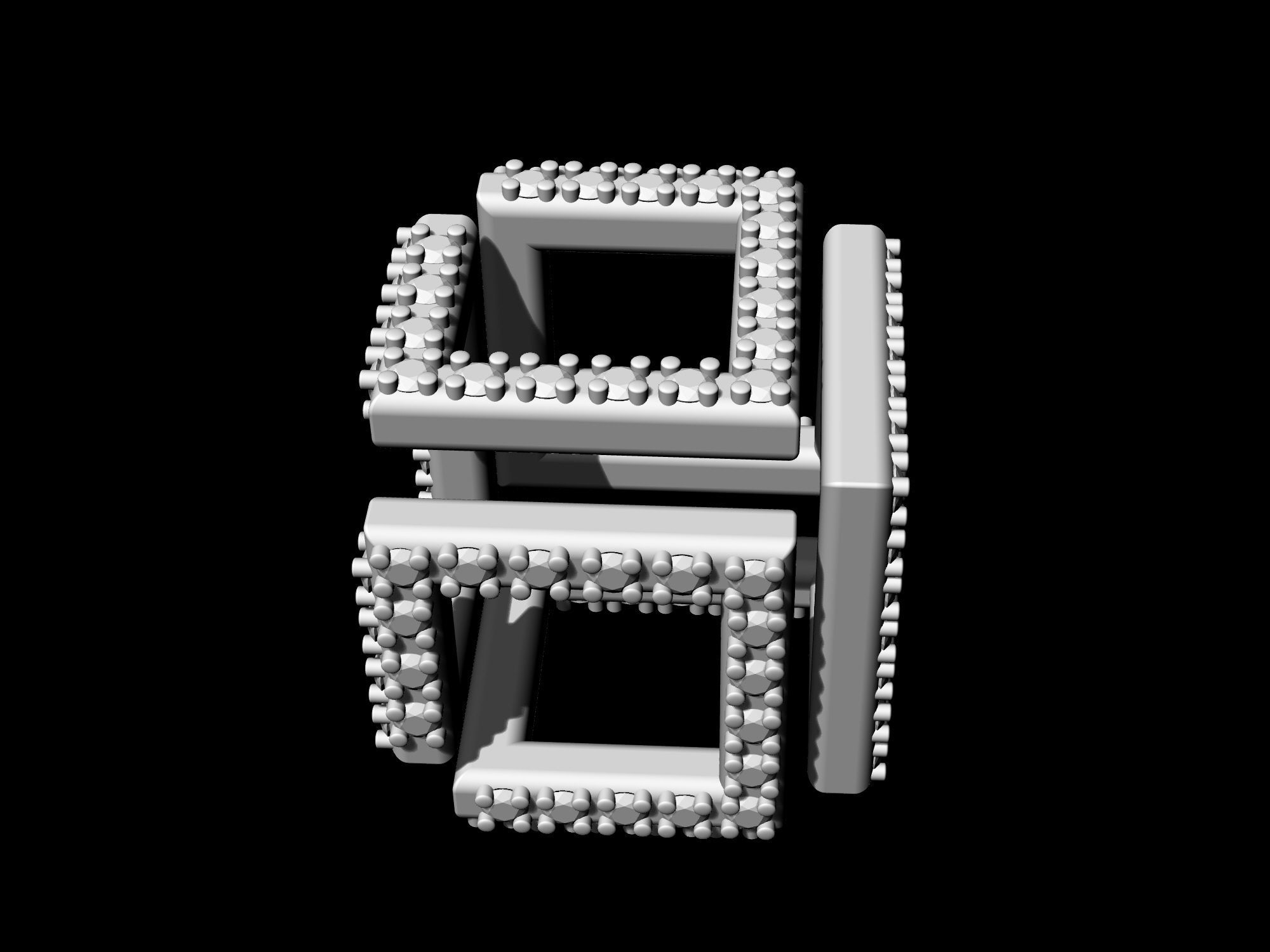 Infinity Cube pendant 3D print model_4