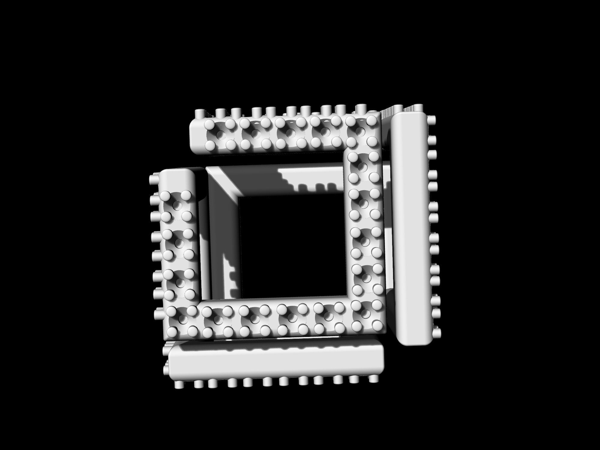 Infinity Cube pendant 3D print model_9