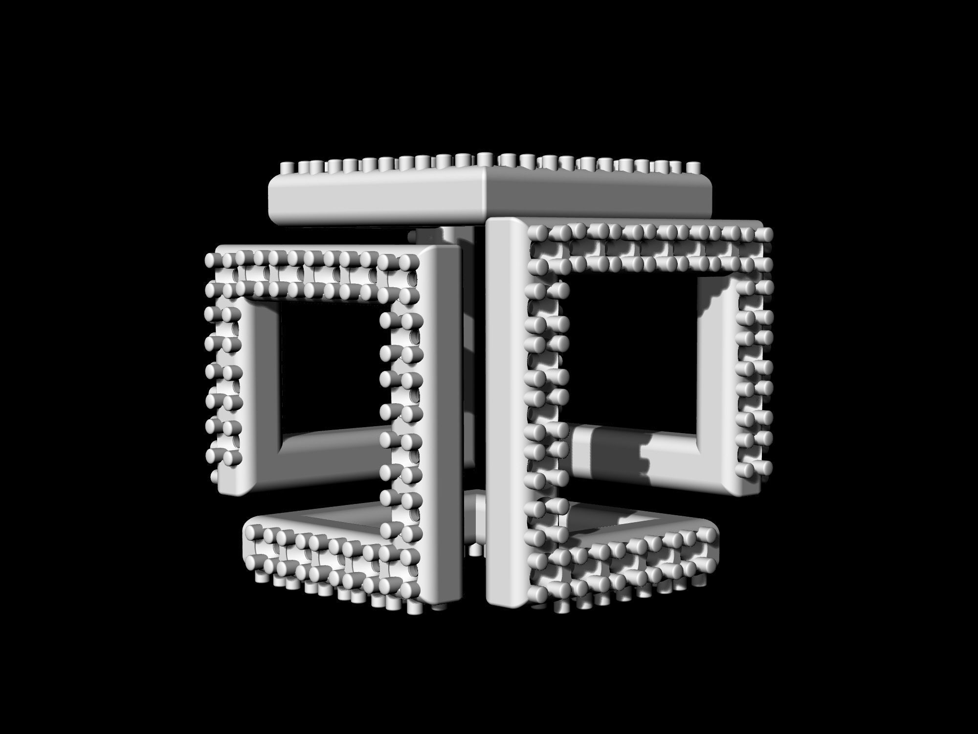 Infinity Cube pendant 3D print model_6