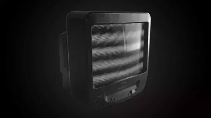 Classic Retro CRT TV 3D model