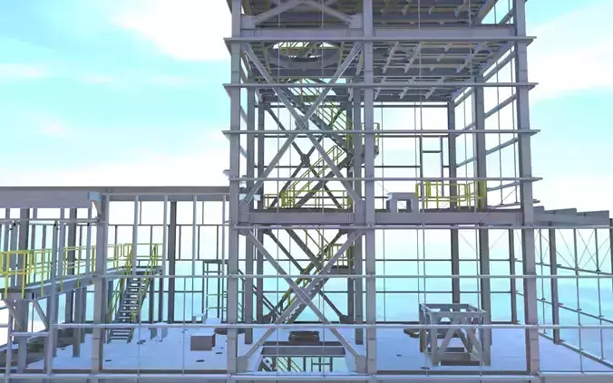 Process Plant OMN - Structure 3D model