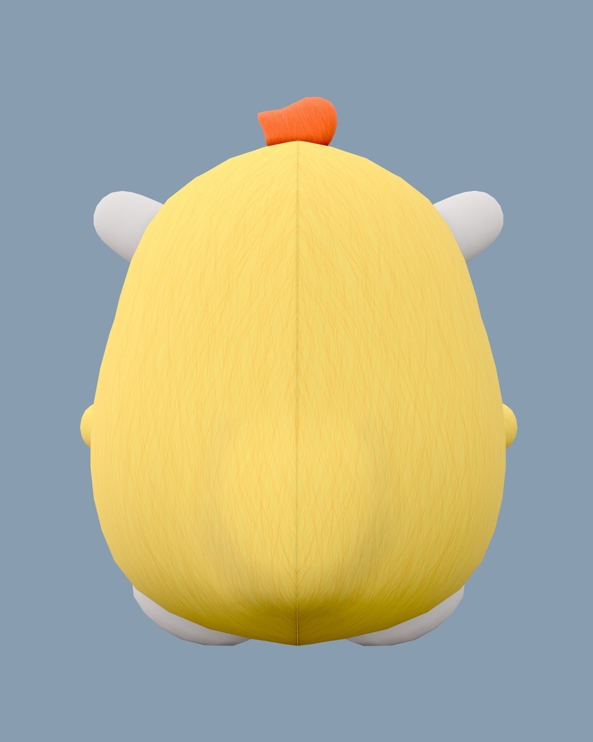 Stuffed Toy Chicken - Lowpoly Low-poly 3D model_8