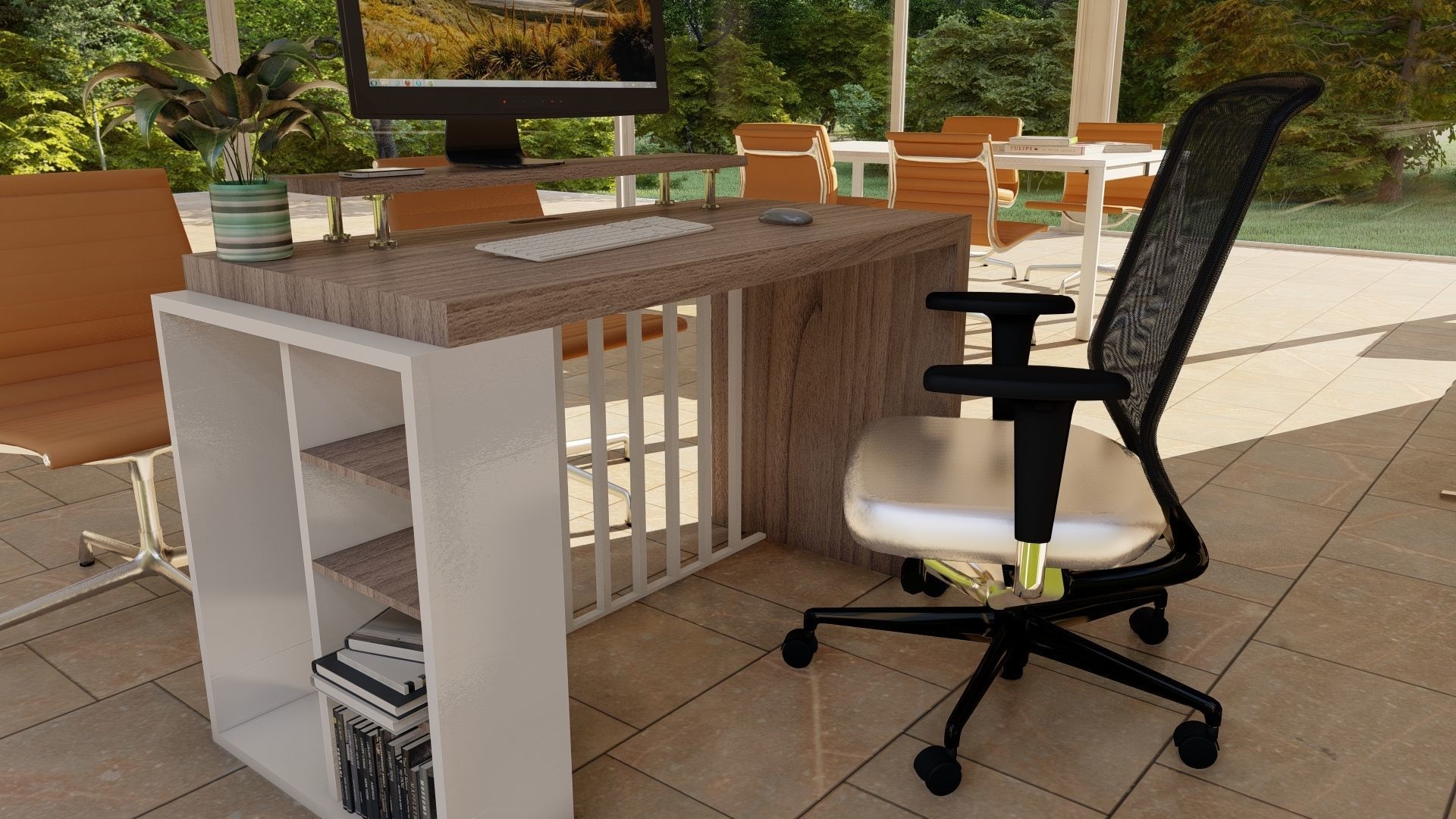 Desktop Modern Free 3D model_2