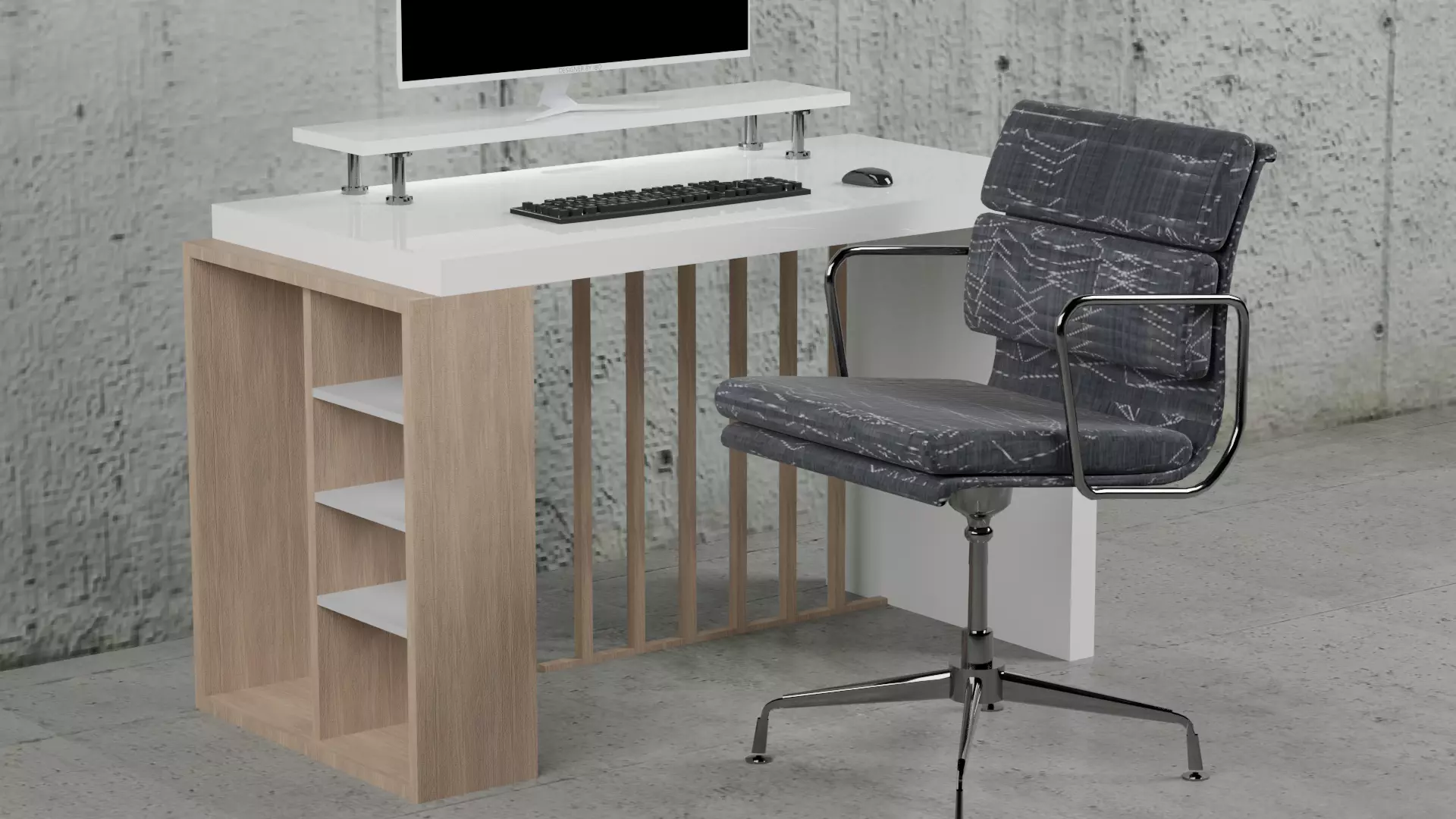 Desktop Modern Free 3D model_0