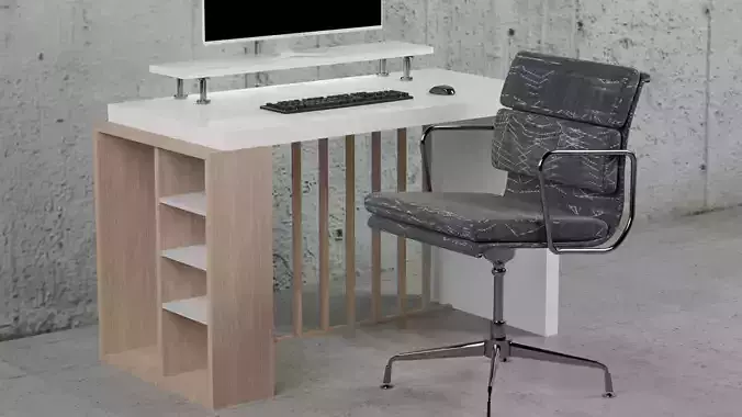 Desktop Modern Free 3D model