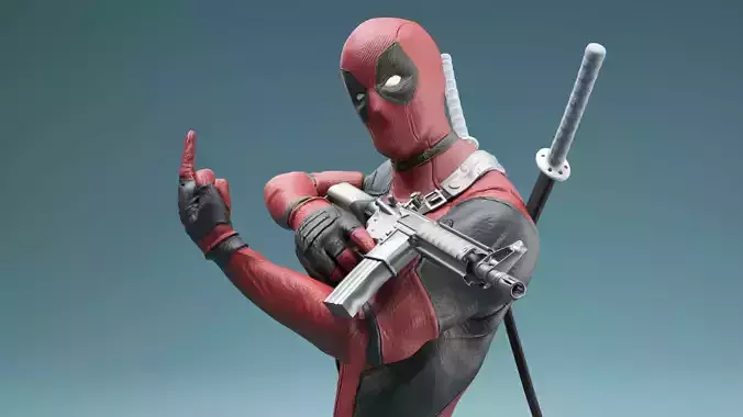 Deadpool statue 3D print model 3D print model