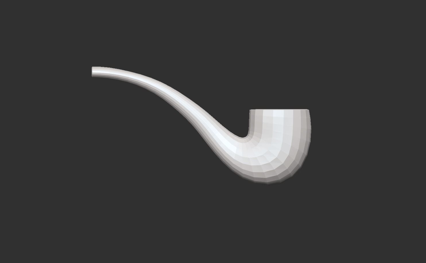 Smoking Pipe - Tobacco for Character Costumes or Outfits Low-poly 3D model_8