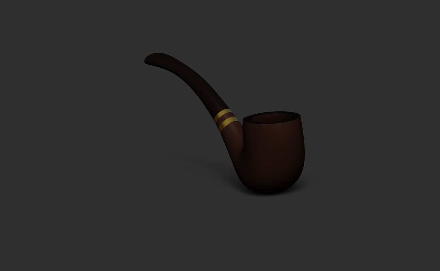 Smoking Pipe - Tobacco for Character Costumes or Outfits Low-poly 3D model_7