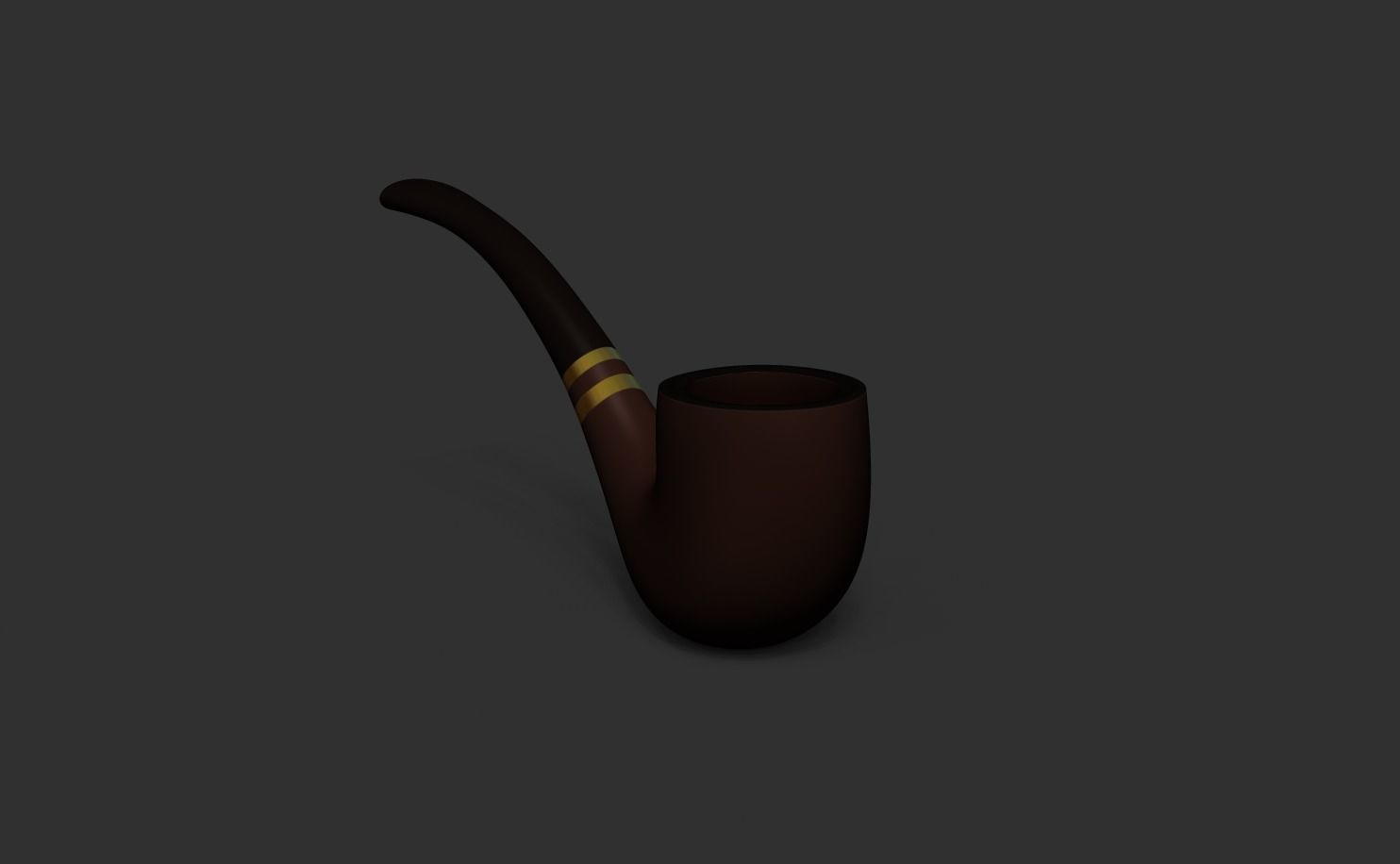 Smoking Pipe - Tobacco for Character Costumes or Outfits Low-poly 3D model_5