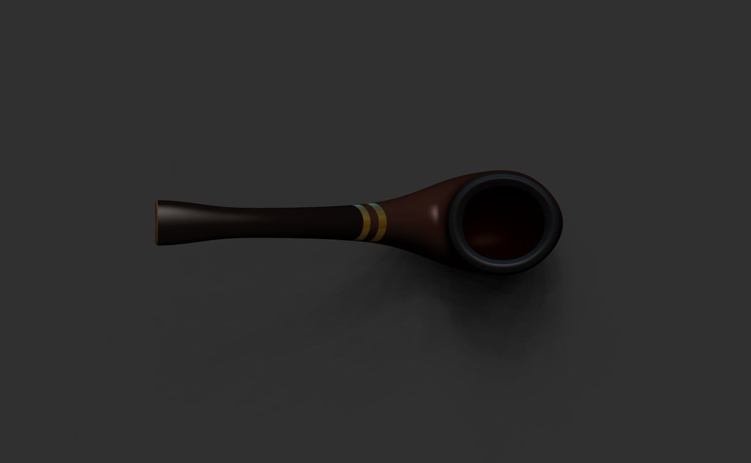 Smoking Pipe - Tobacco for Character Costumes or Outfits Low-poly 3D model_4