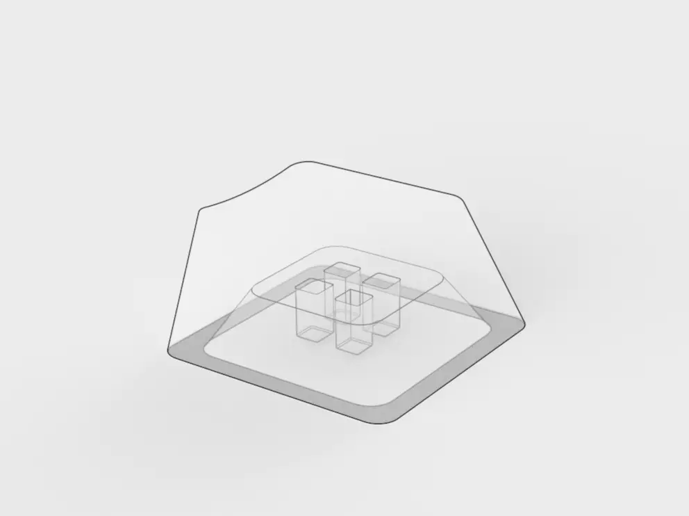 Steel MX Cherry Key cap  Free 3D print model_0