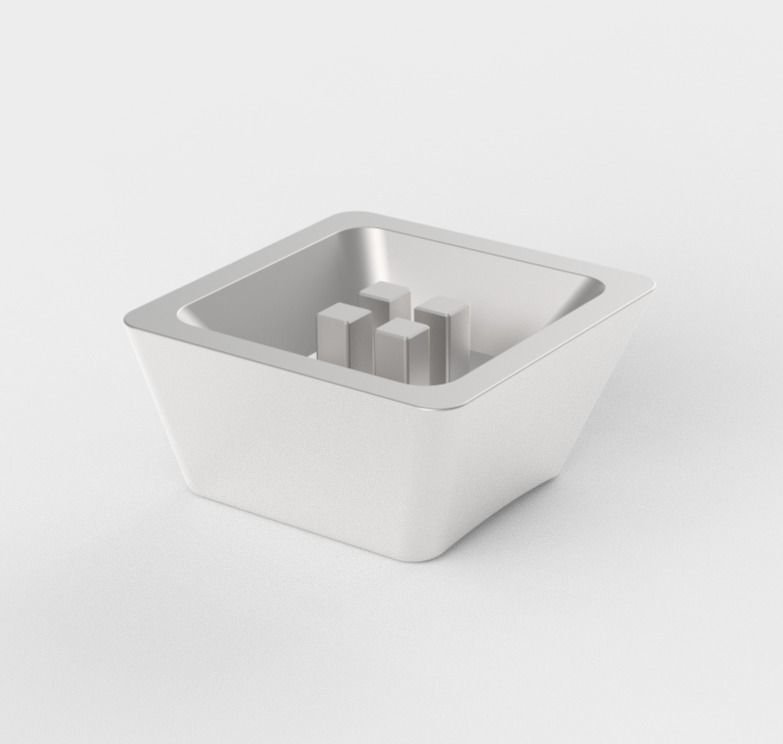 Steel MX Cherry Key cap  Free 3D print model_2