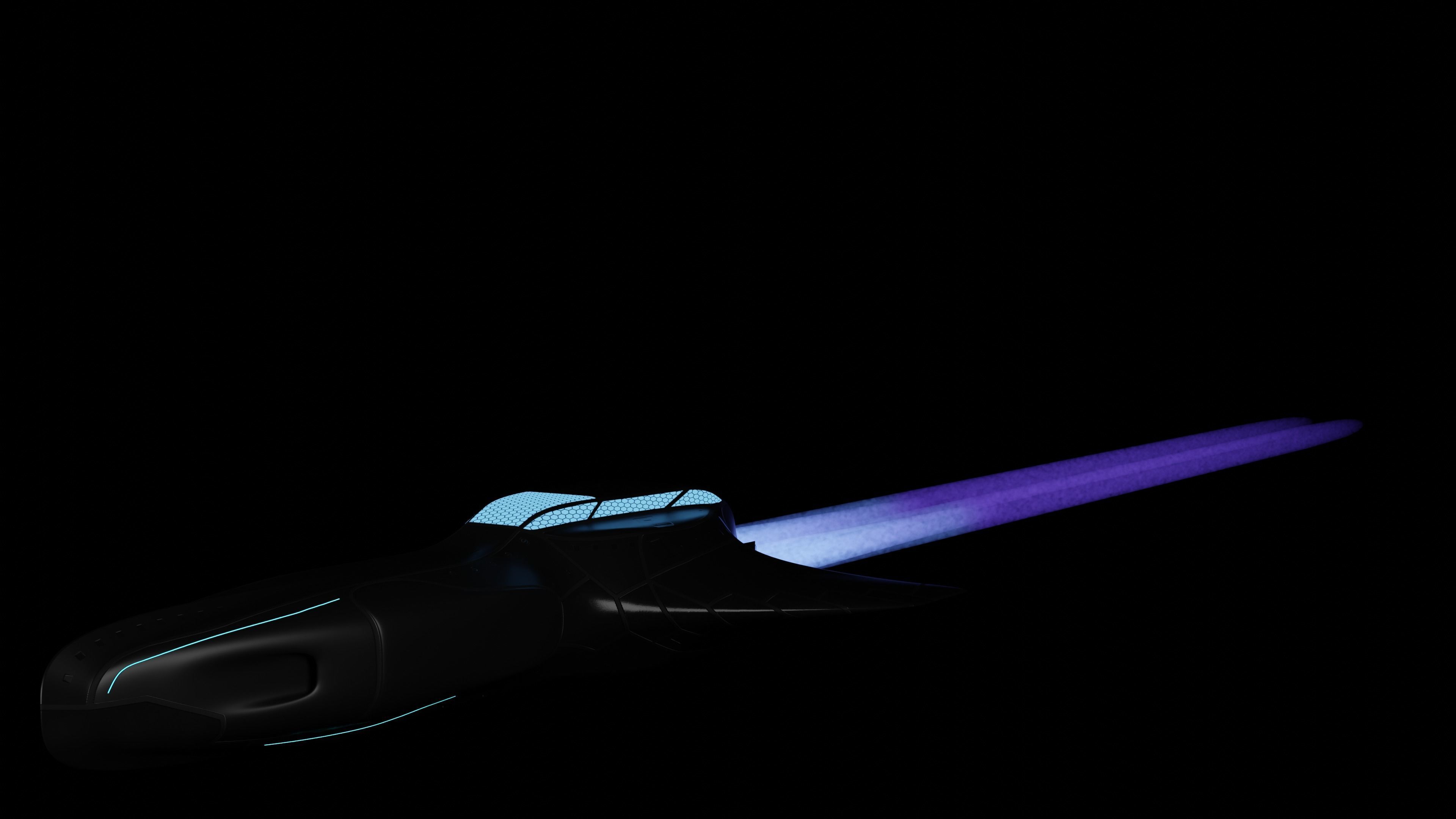 Planet and Spaceship 3D model 3D model_4