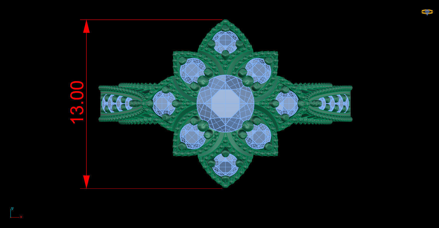 Ring 82 3D print model_9