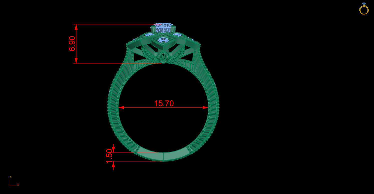 Ring 82 3D print model_10