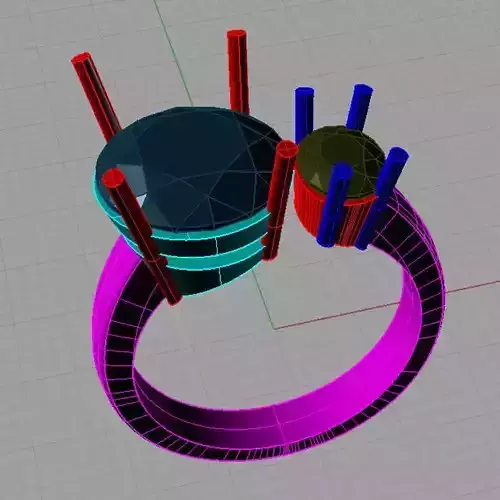 Fine Jewelry Women Trilogy Ring Anello contrarie TR04