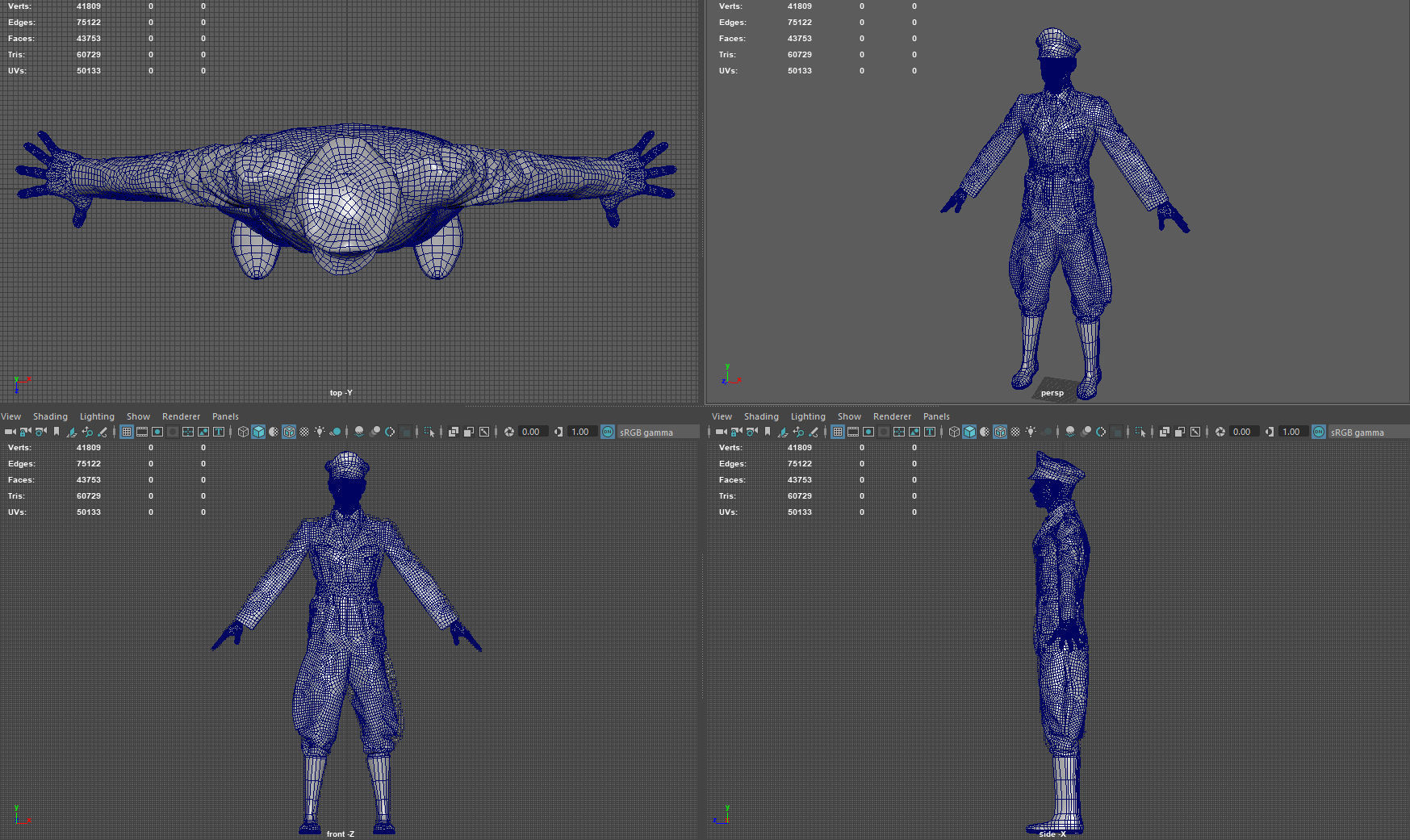 GERMAN SS OFFICER 3D model_13