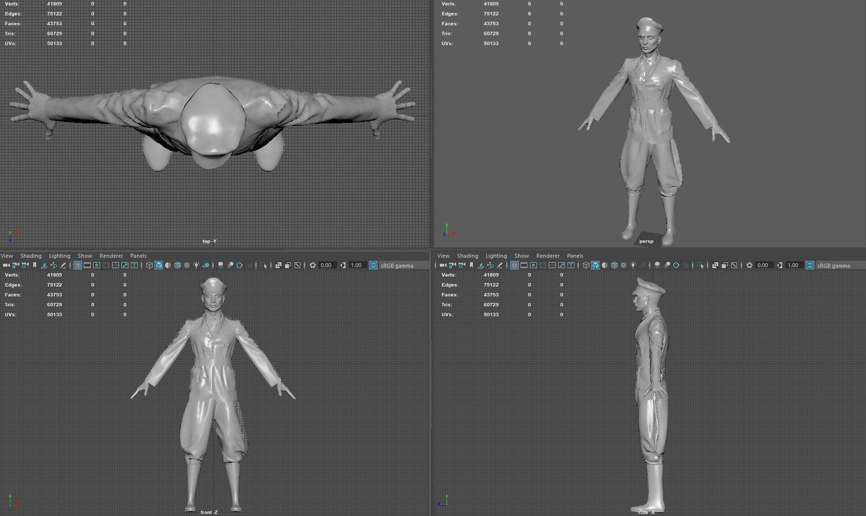 GERMAN SS OFFICER 3D model_12