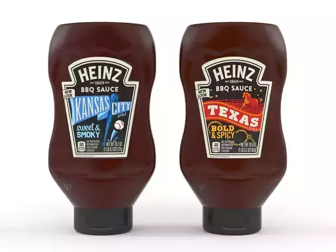 Heinz BBQ Sauce 3D model