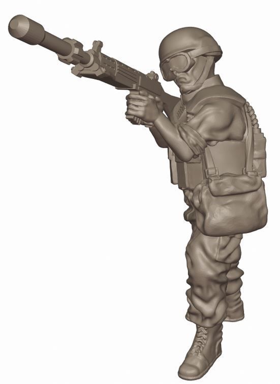 JSDF Anti-Tank Pack - 28mm wargaming miniatures 3D print model_2