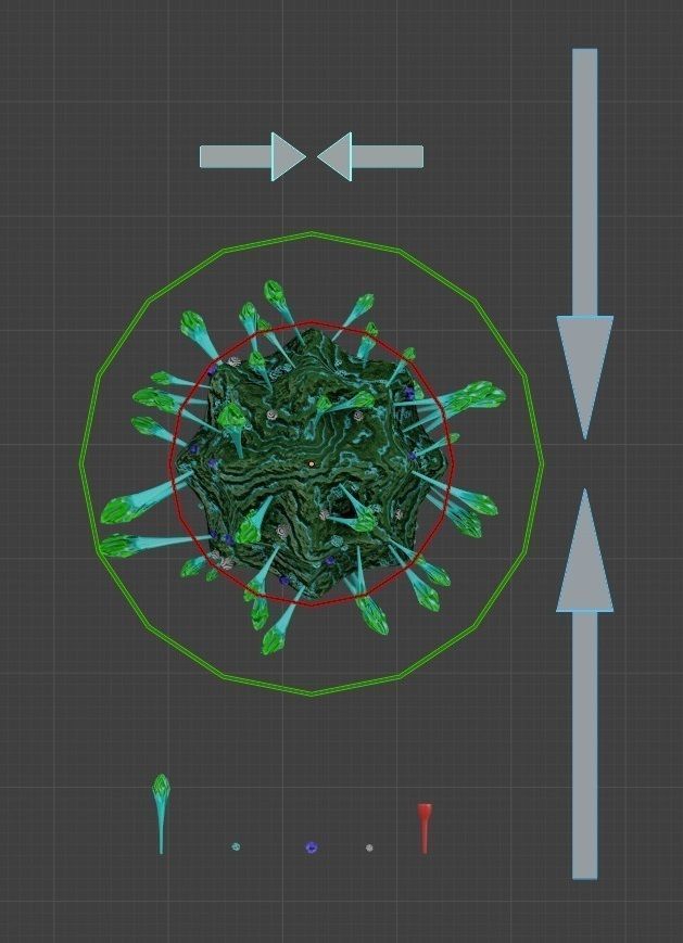 Corona Virus Constructor Pack in Blender Low-poly 3D model_19