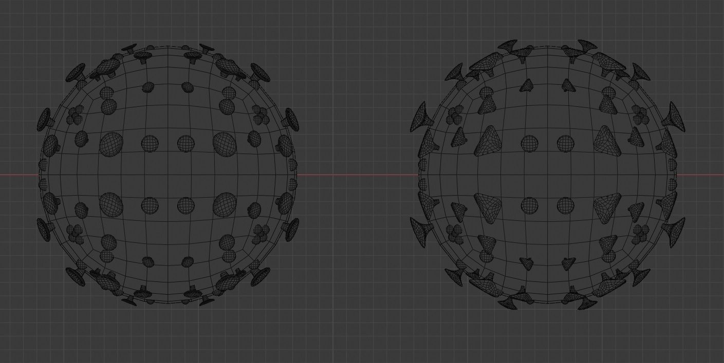 Corona Virus Constructor Pack in Blender Low-poly 3D model_13