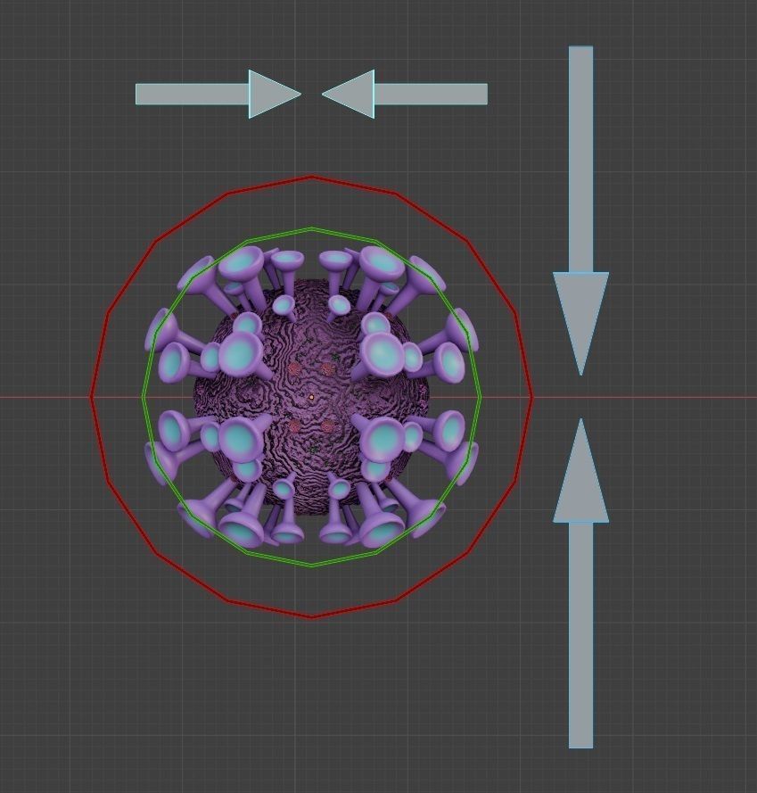 Corona Virus Constructor Pack in Blender Low-poly 3D model_18