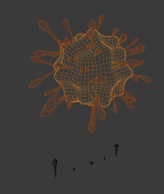 Corona Virus Constructor Pack in Blender Low-poly 3D model_12