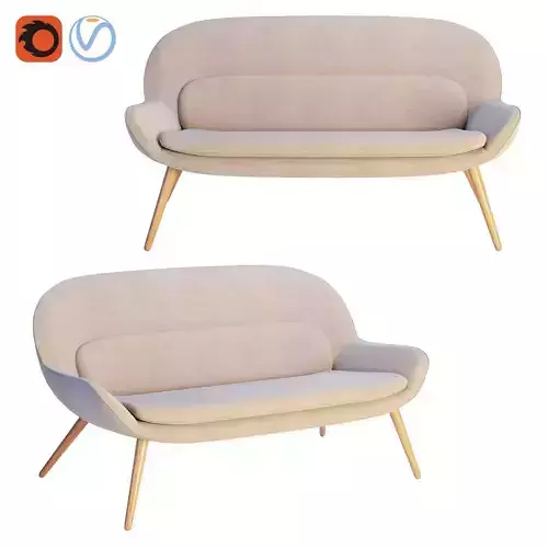 Steelcase x Bolia - Philippa Two Seater Sofa 