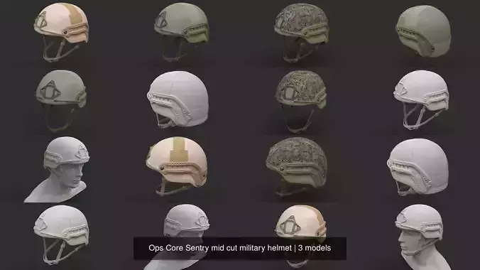 Ops Core Sentry mid cut military helmet