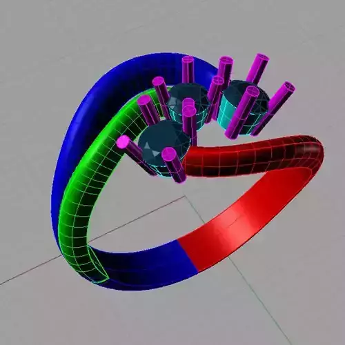 Trilogy gold ring with princess diamonds   anello trilogy TR10