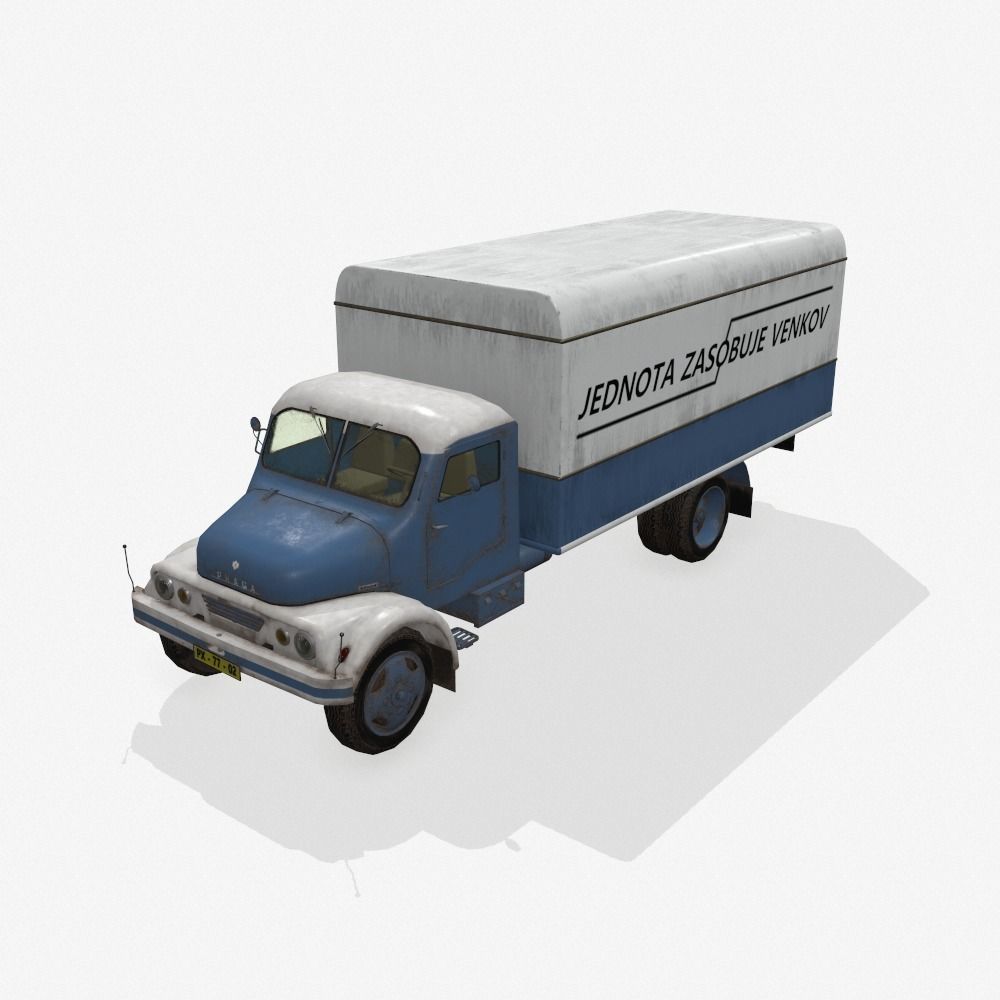 Praga S5T Covered Low-poly 3D model_0