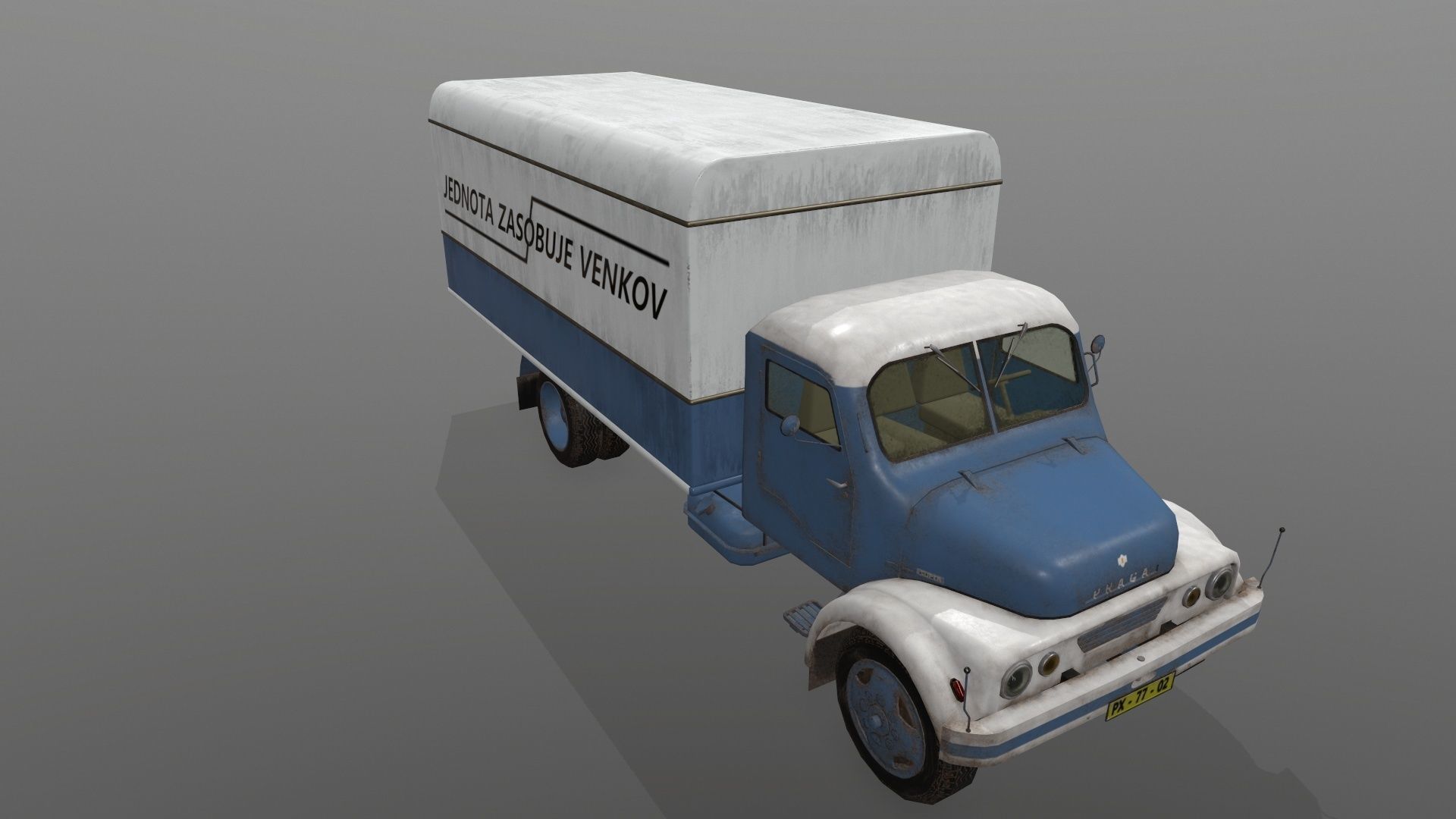 Praga S5T Covered Low-poly 3D model_9