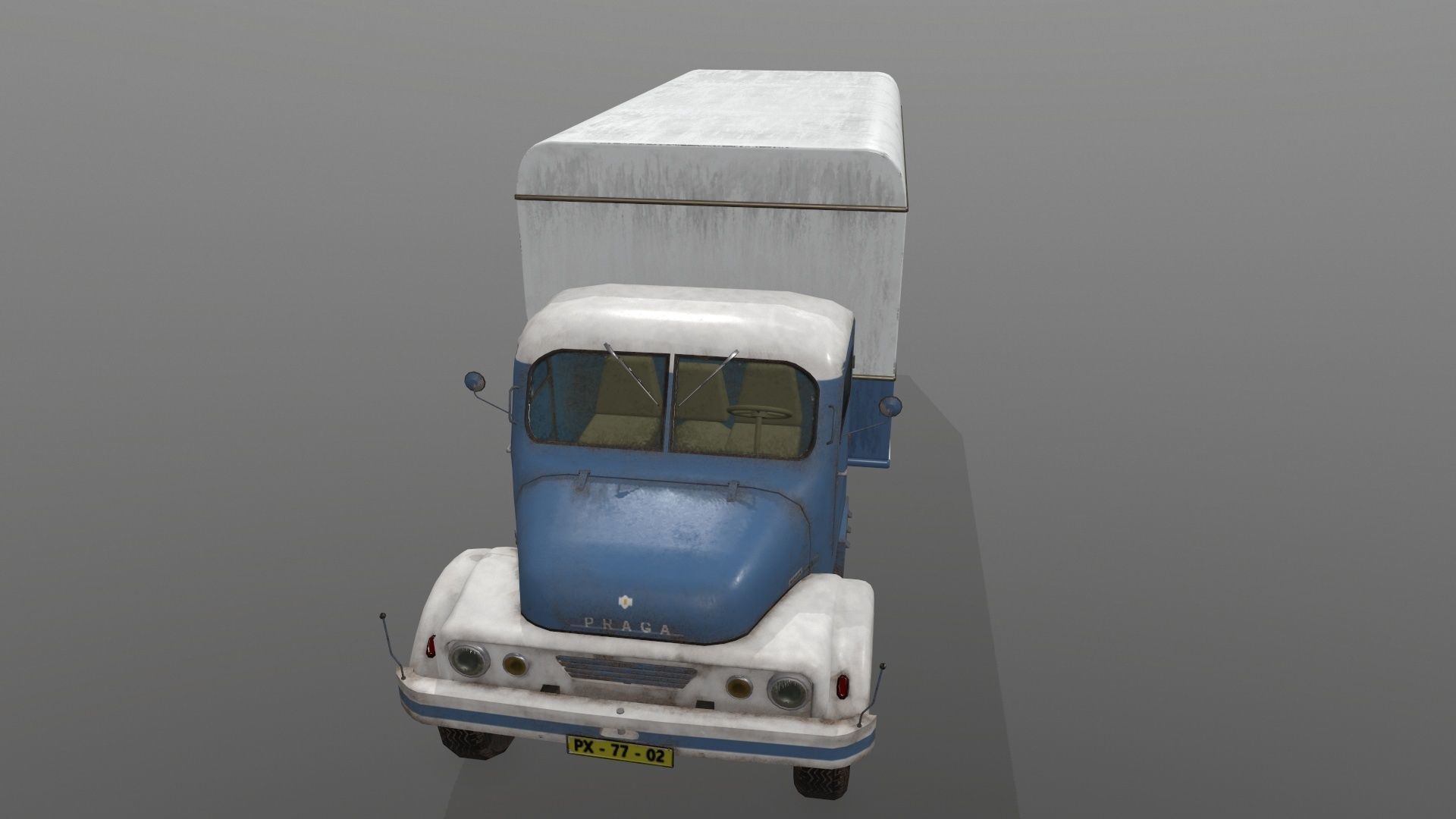 Praga S5T Covered Low-poly 3D model_8