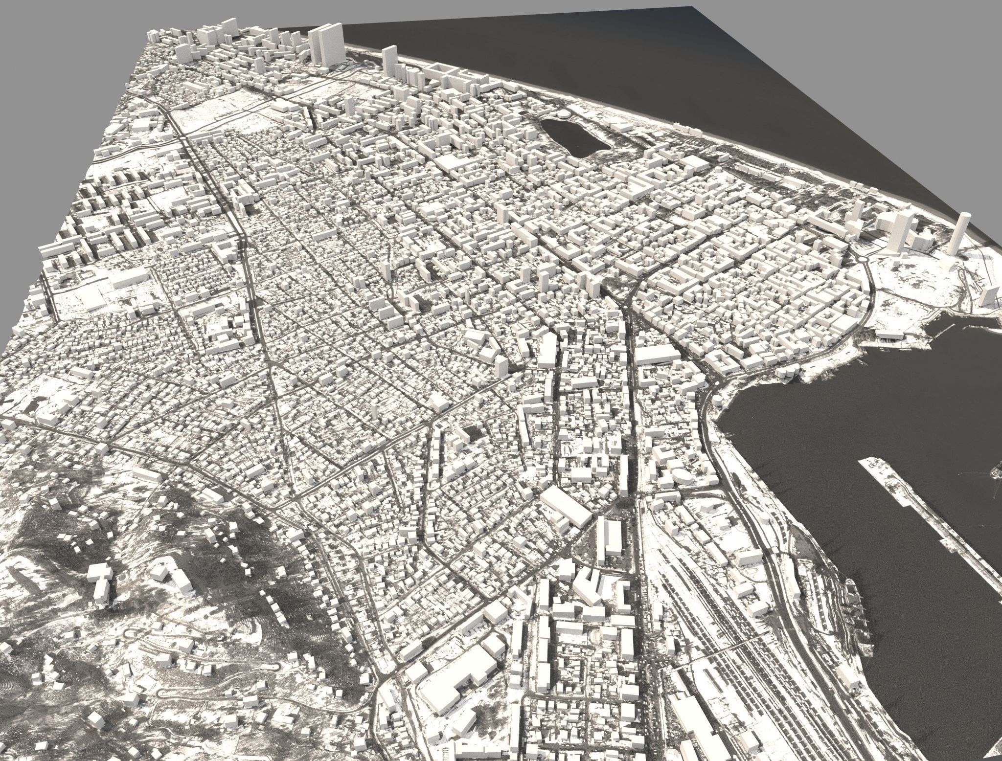 Batumi city Georgia 3D model_6