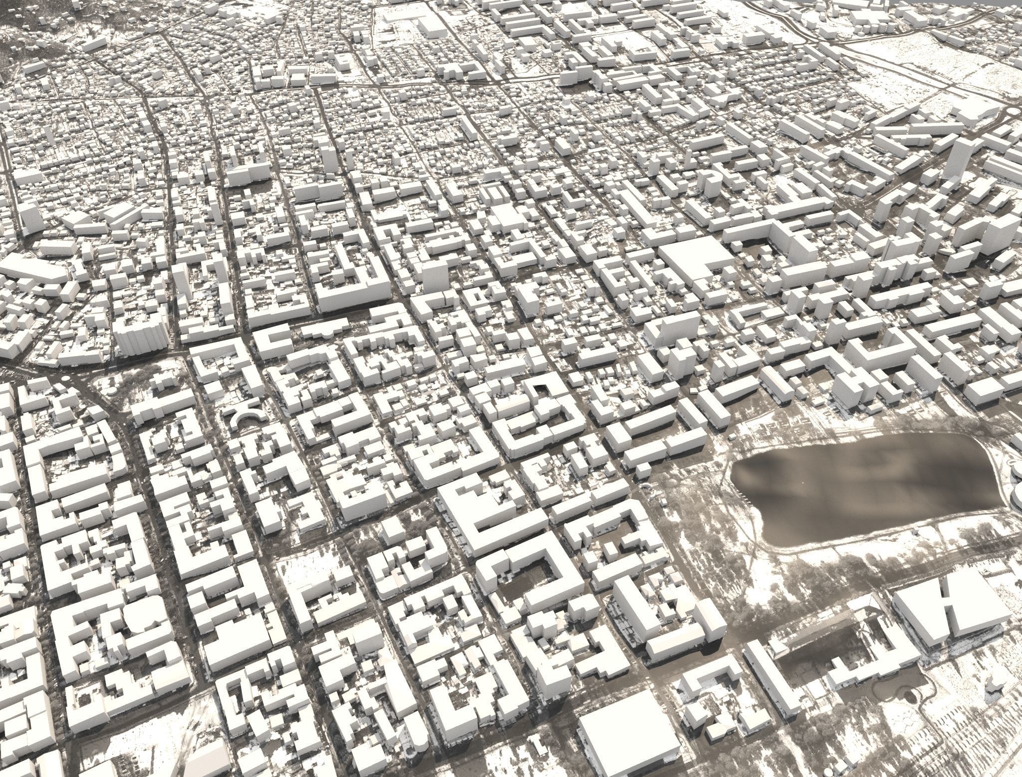 Batumi city Georgia 3D model_3