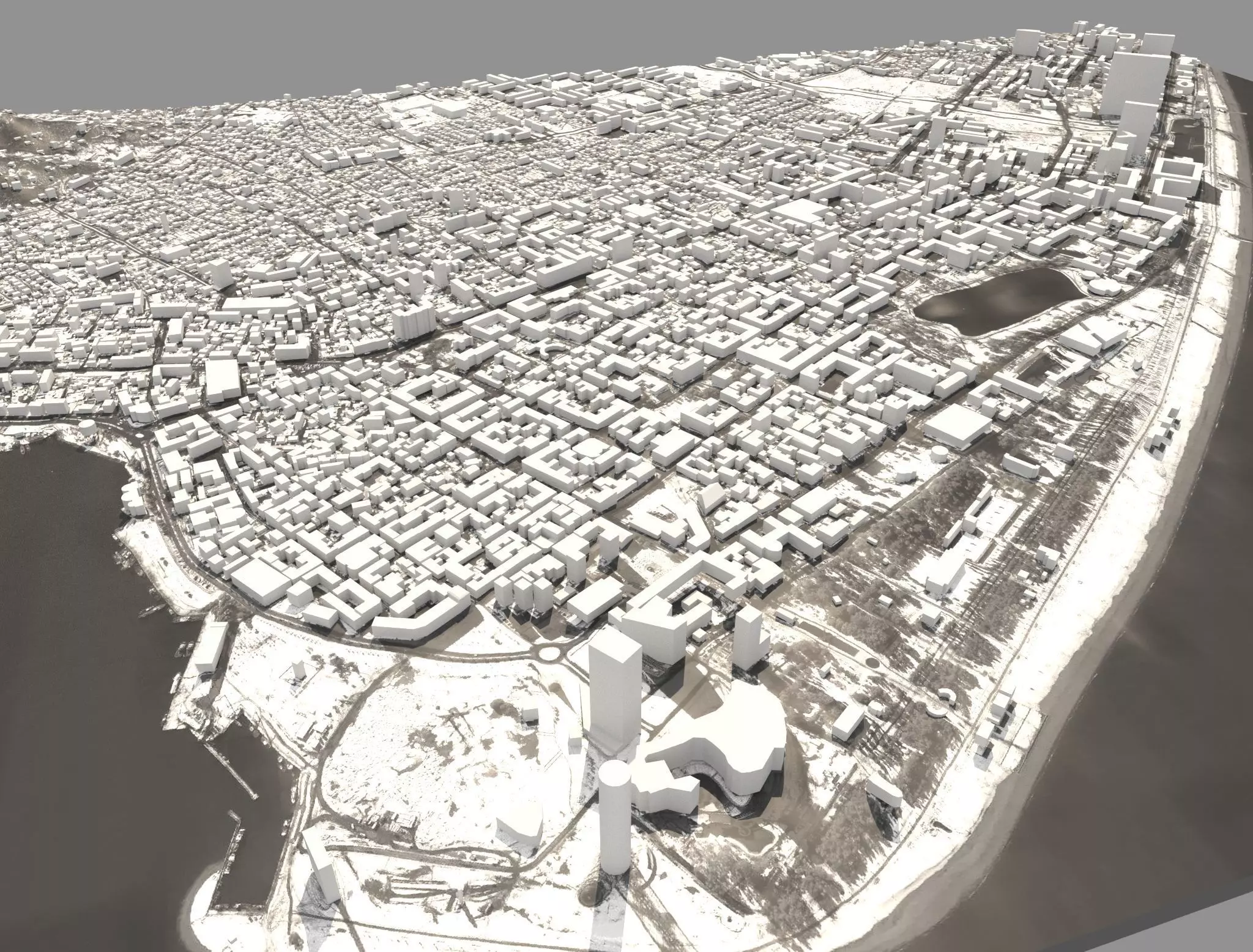 Batumi city Georgia 3D model_0