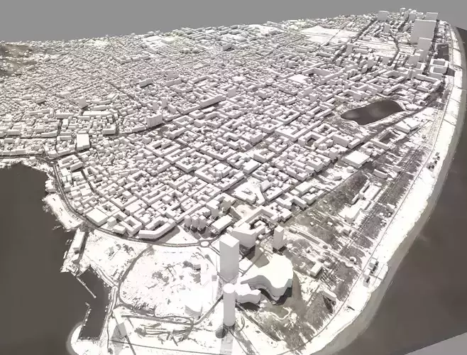  Batumi city Georgia 3D model