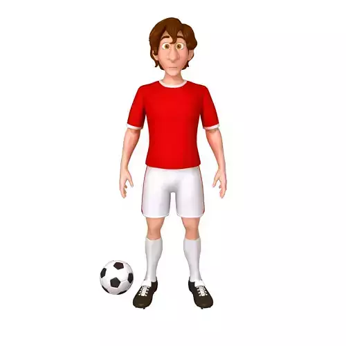 Football Player Soccer Cartoon
