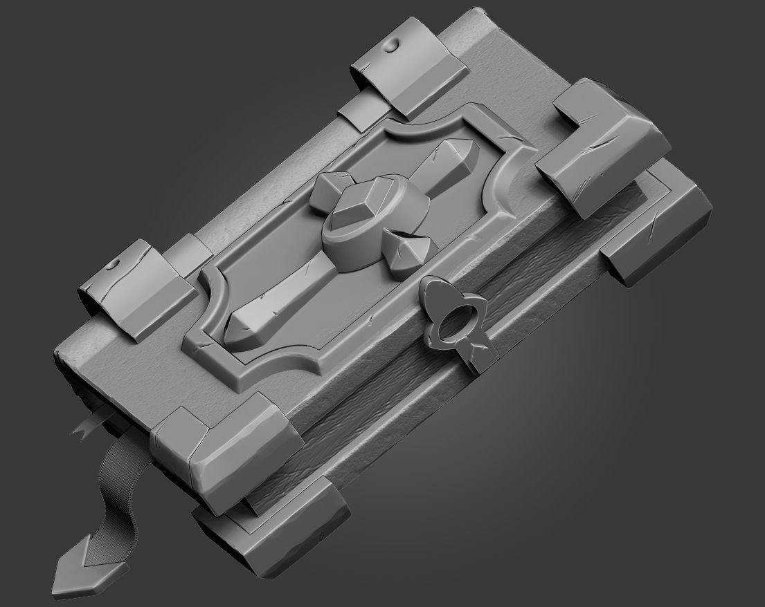Medieval Book 3D print model_1