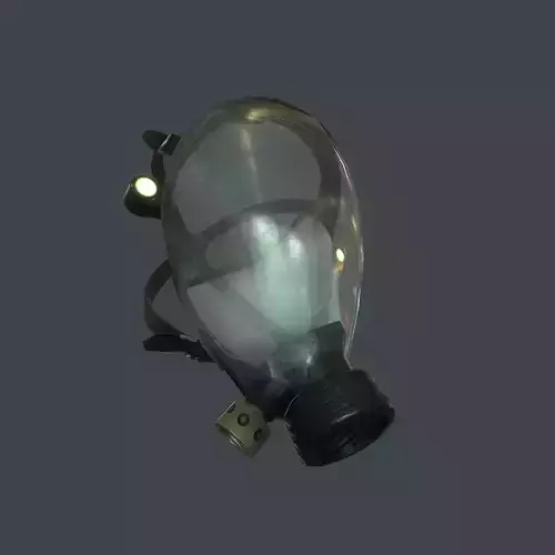 Gas Mask Low-poly 3D model