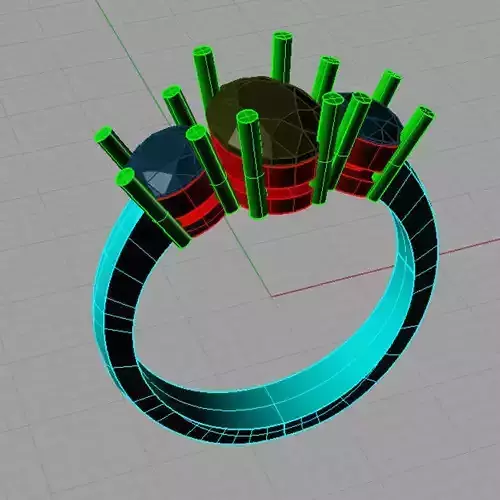 Fine Jewelry Women Trilogy Ring Anello trilogy TR15