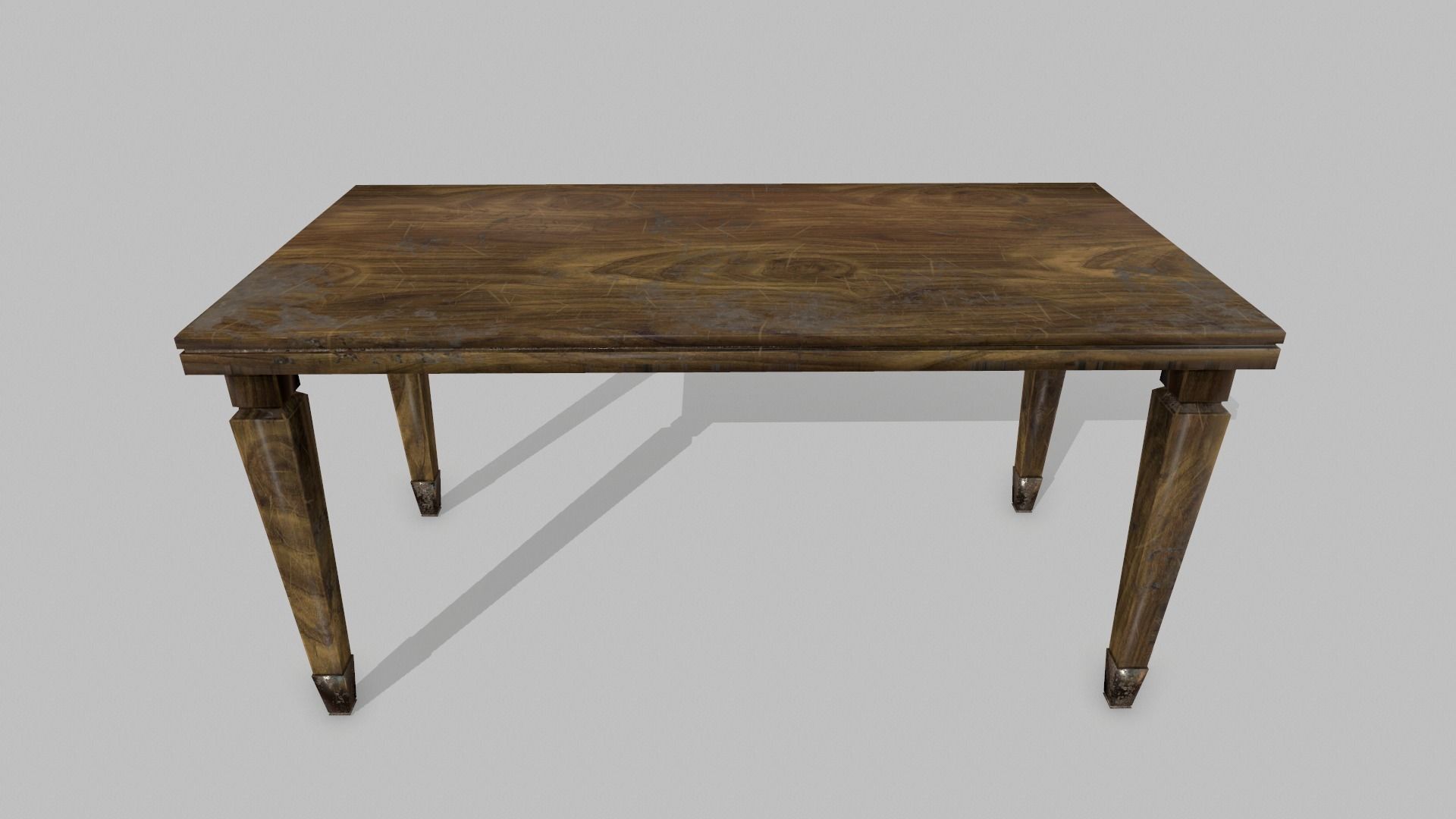 Table Set marble vase Low-poly 3D model_10