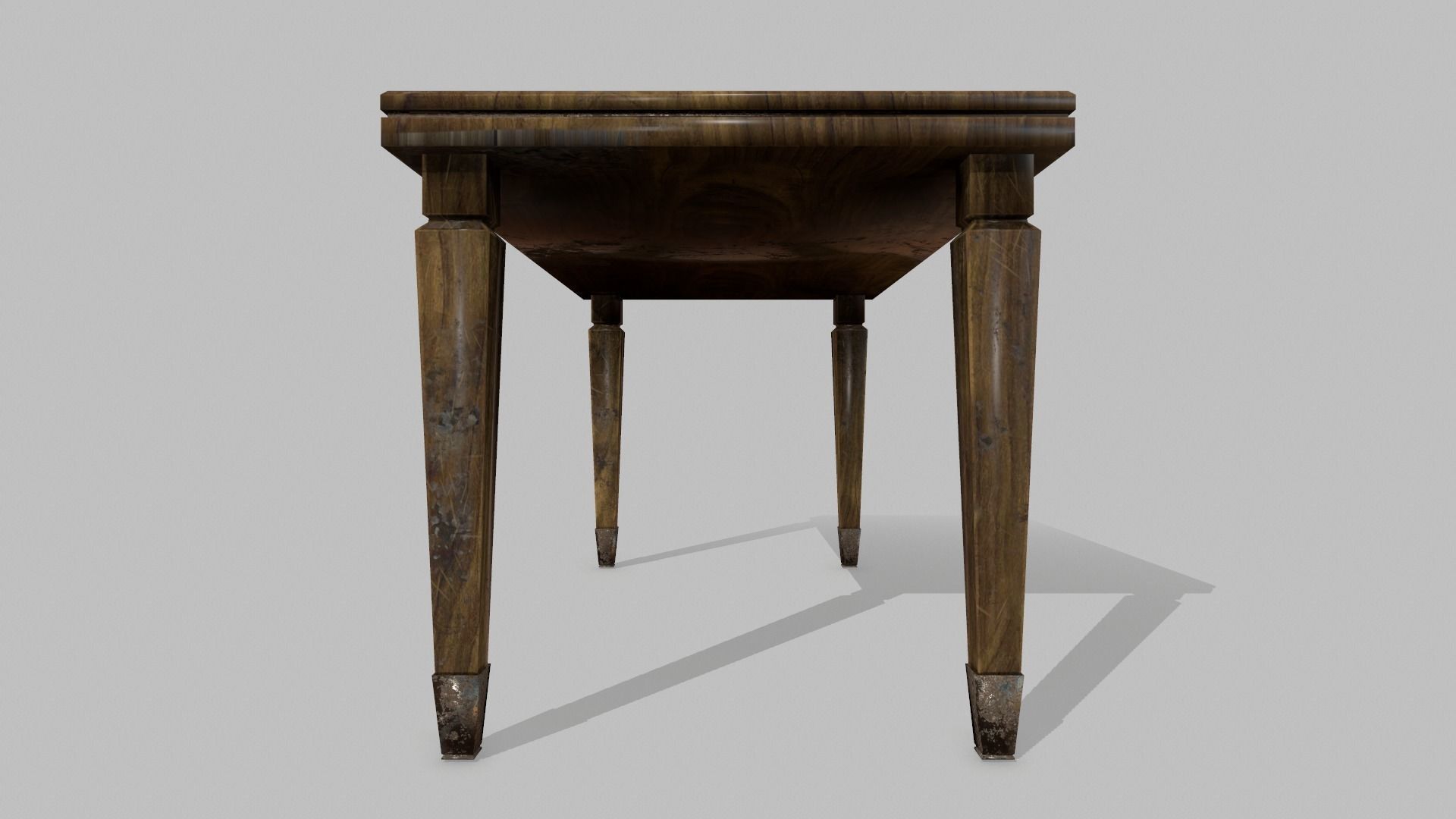 Table Set marble vase Low-poly 3D model_7