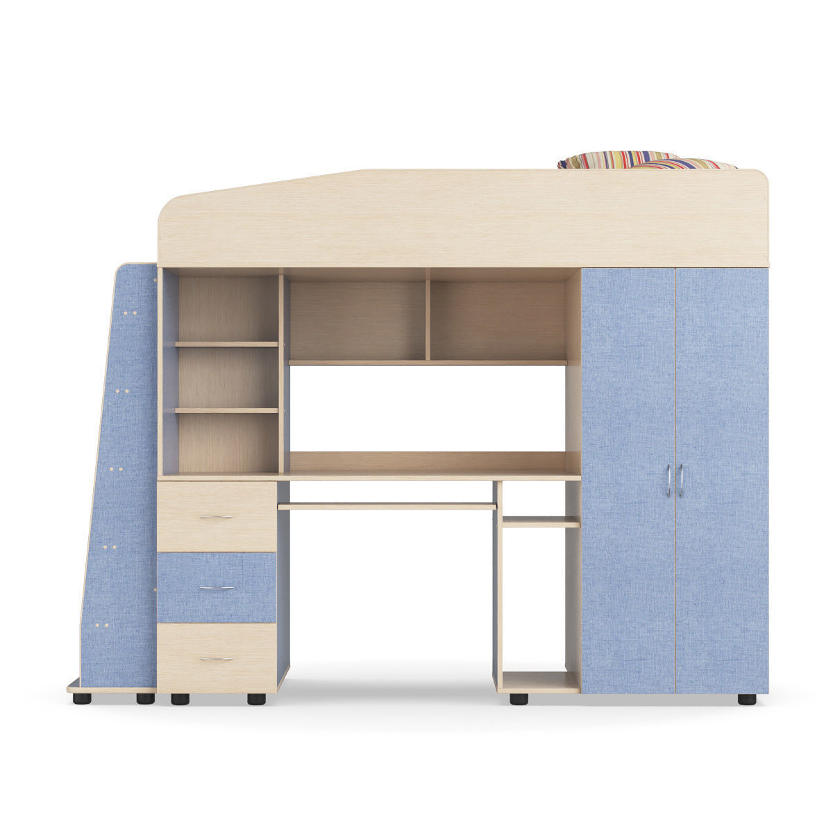 Legenda K01 and LP04 childrens modular bed 3D model_2