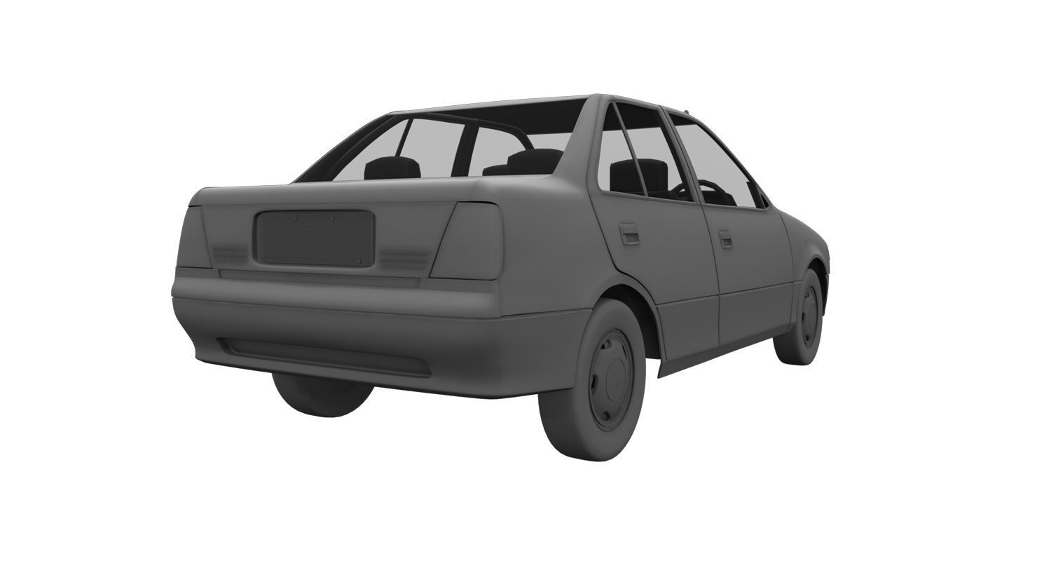 esteem car 3d model 3D model CGTrader