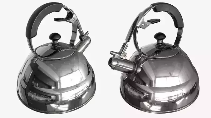 Whistling Kettle  Low-poly 3D model