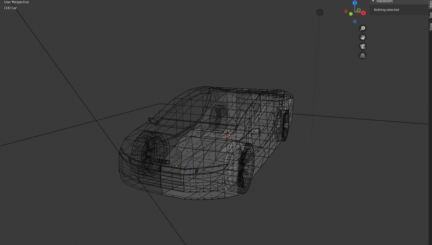 Audi A9 Futuristic Concept car Low-poly 3D model Low-poly 3D model_2