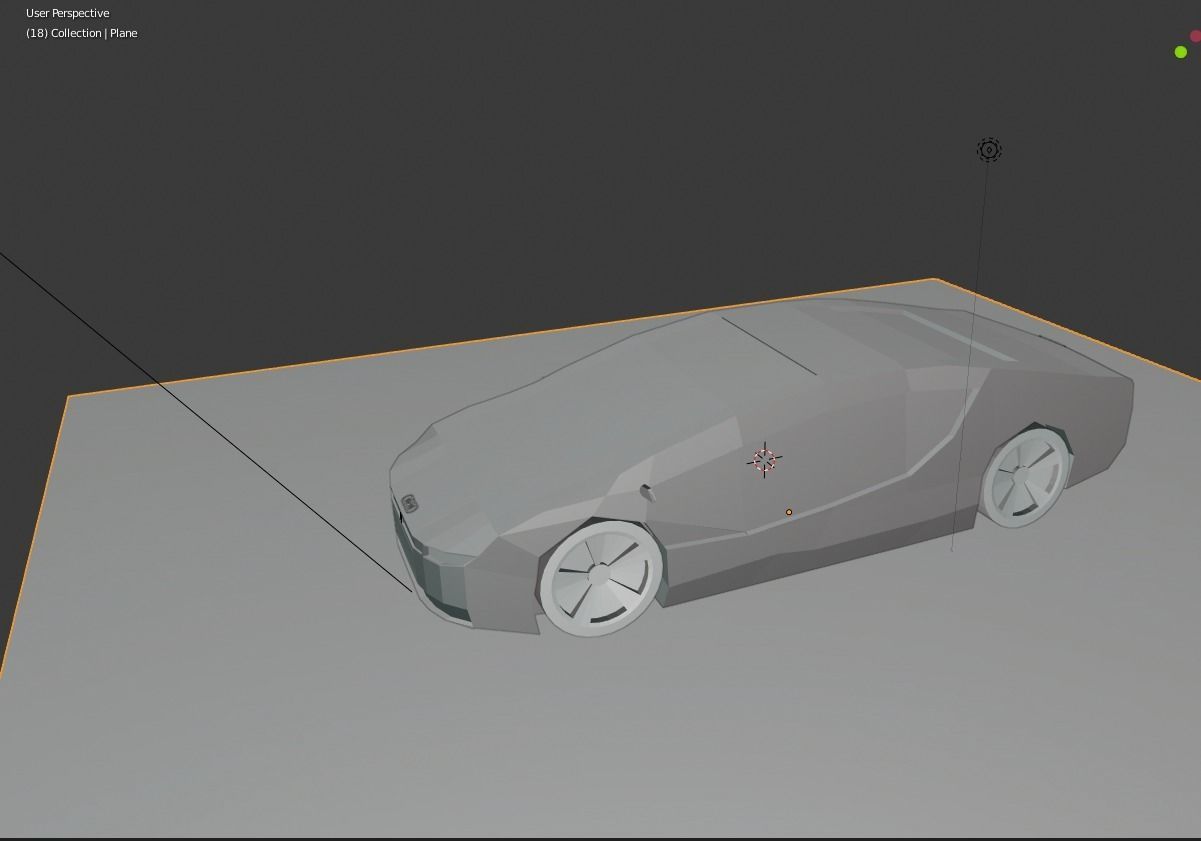 Audi A9 Futuristic Concept car Low-poly 3D model Low-poly 3D model_4