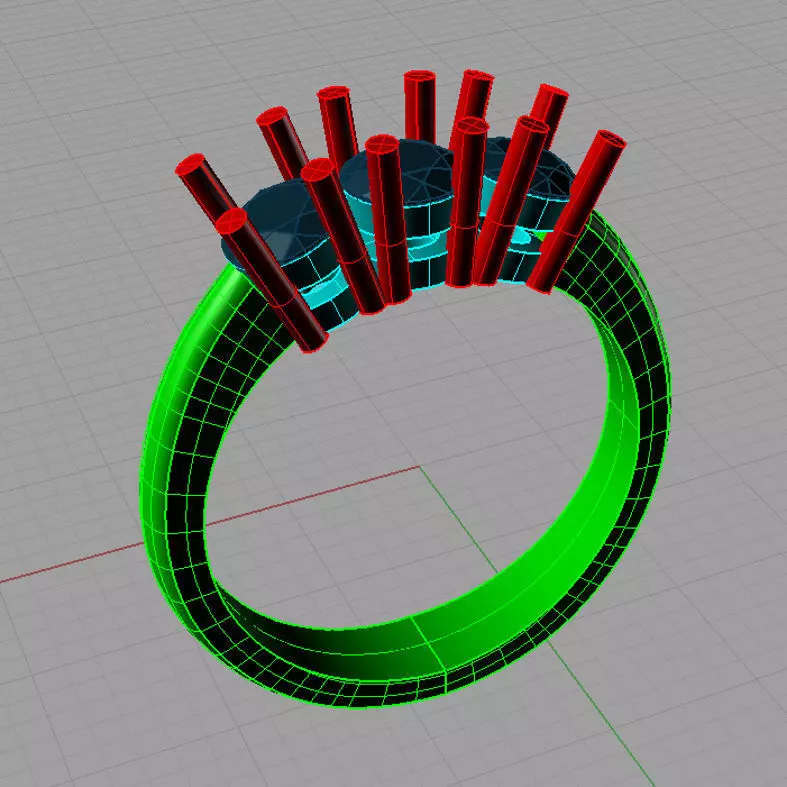 Fine Jewelry Women Trilogy Ring  Anello trilogy classic TR18 3D print model_0